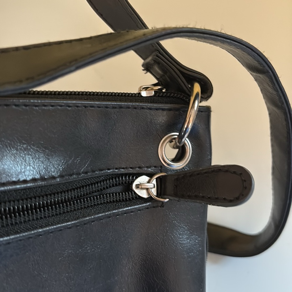 Unlisted Small Black Leather Crossbody - Picture 7 of 12
